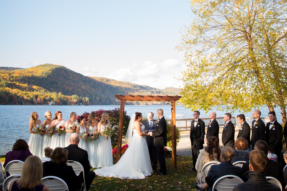 terrace wedding ceremony